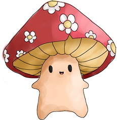 Floral Mushroom Charater